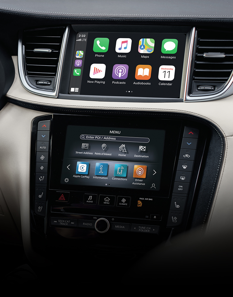 2022 INFINITI QX50 SUV Apple Carplay and Android Auto.